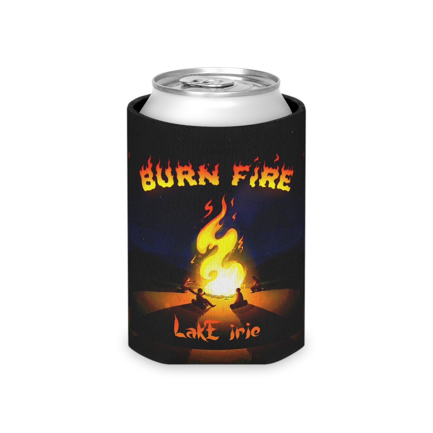 Burn Fire Can Cooler