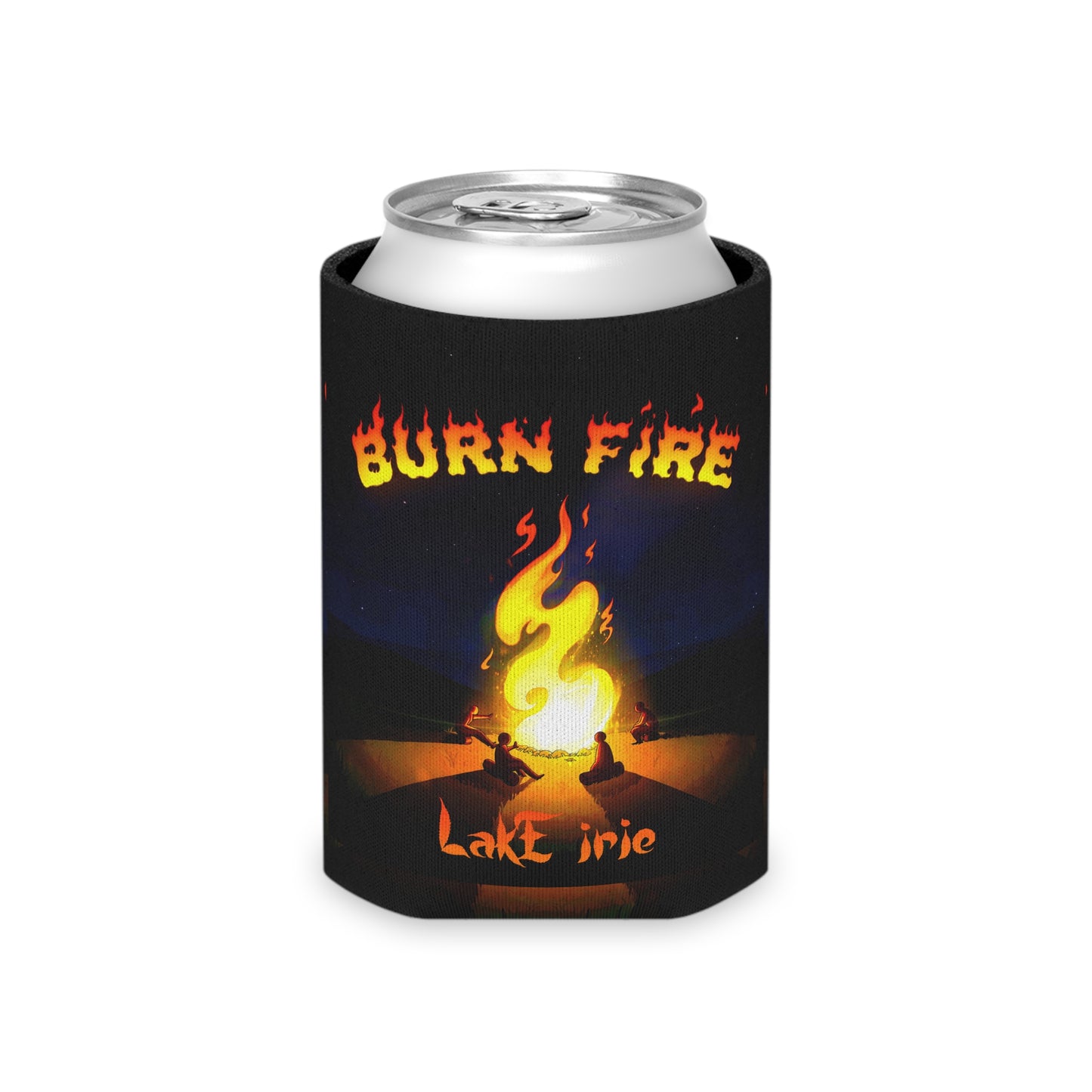 Burn Fire Can Cooler
